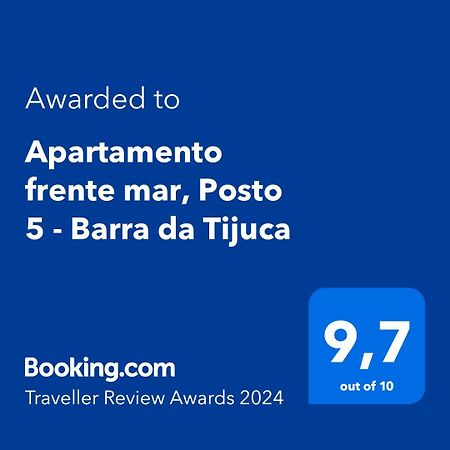 Apartamento Frente Mar, Posto 5 - Barra Da Tijuca Rio de Janeiro Eksteriør billede